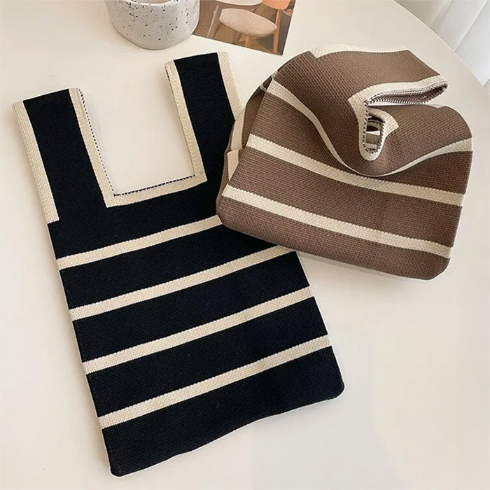 striped mini crochet bag boogzel clothing