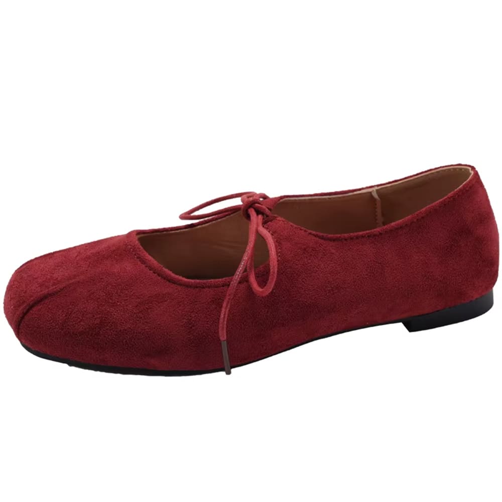 suede lace up mary jane flats boogzel clothing 