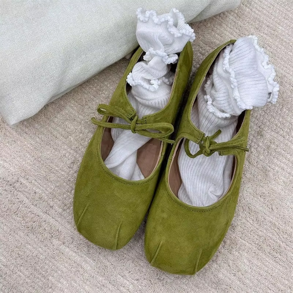 suede lace up mary jane flats boogzel clothing 