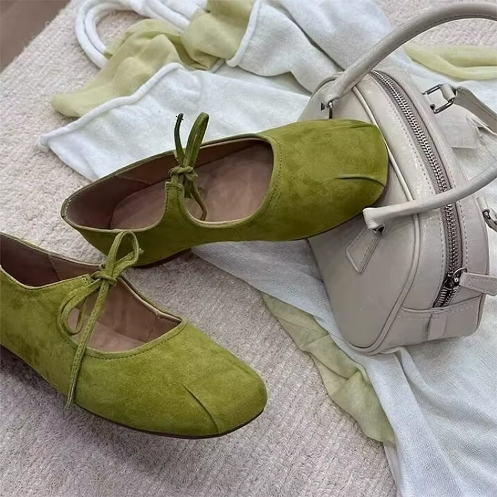 suede lace up mary jane flats boogzel clothing 