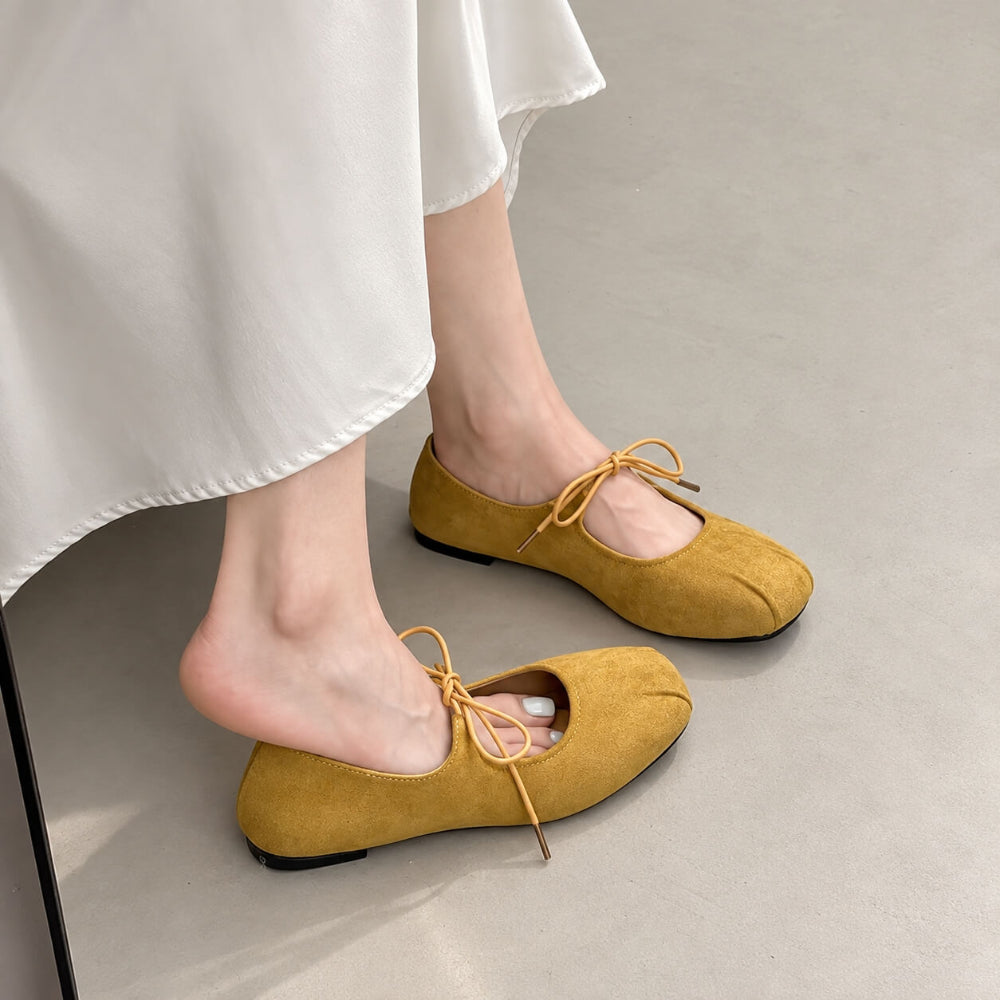 suede lace up mary jane flats boogzel clothing 