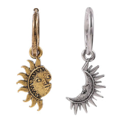 sun and moon aesthetic earrings boogzel clothing