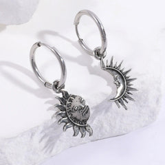sun and moon aesthetic earrings boogzel clothing