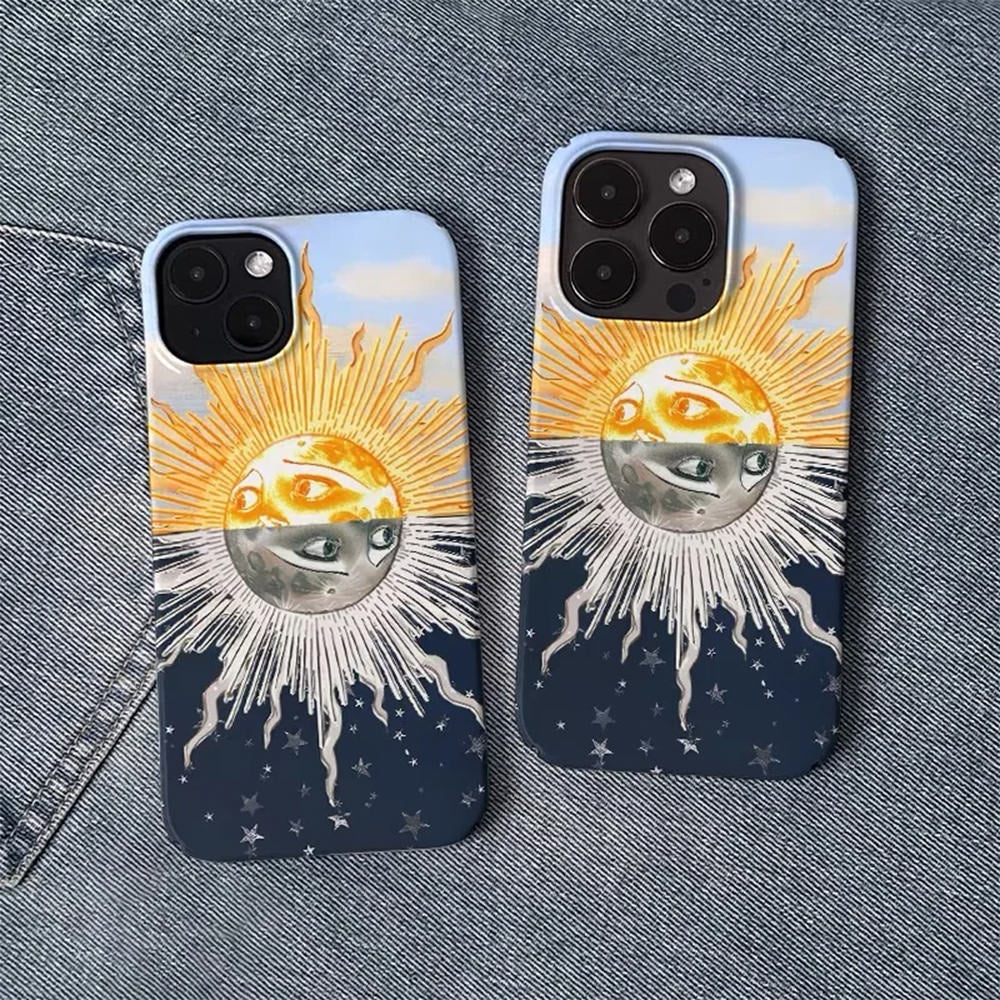 sun and moon aesthetic iphone case boogzel clothing