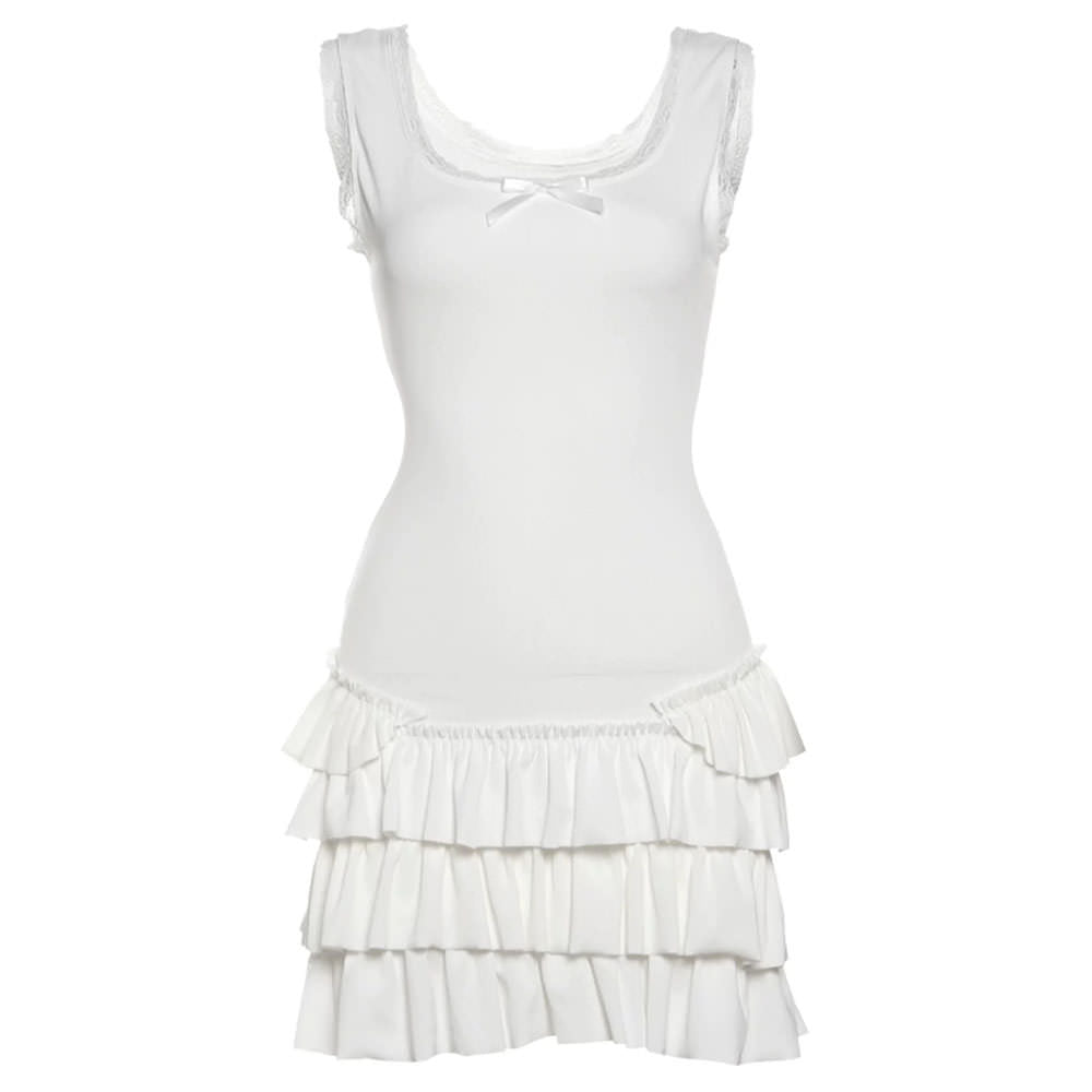 swan balletcore mini dress boogzel clothing