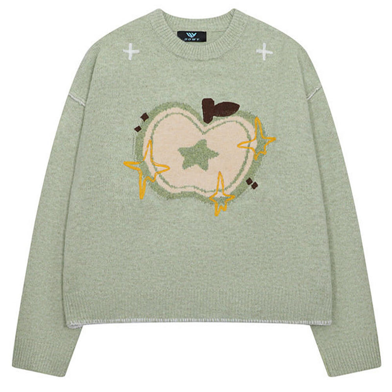 sweet apple knit sweater boogzel clothing