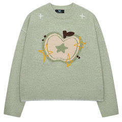 sweet apple knit sweater boogzel clothing