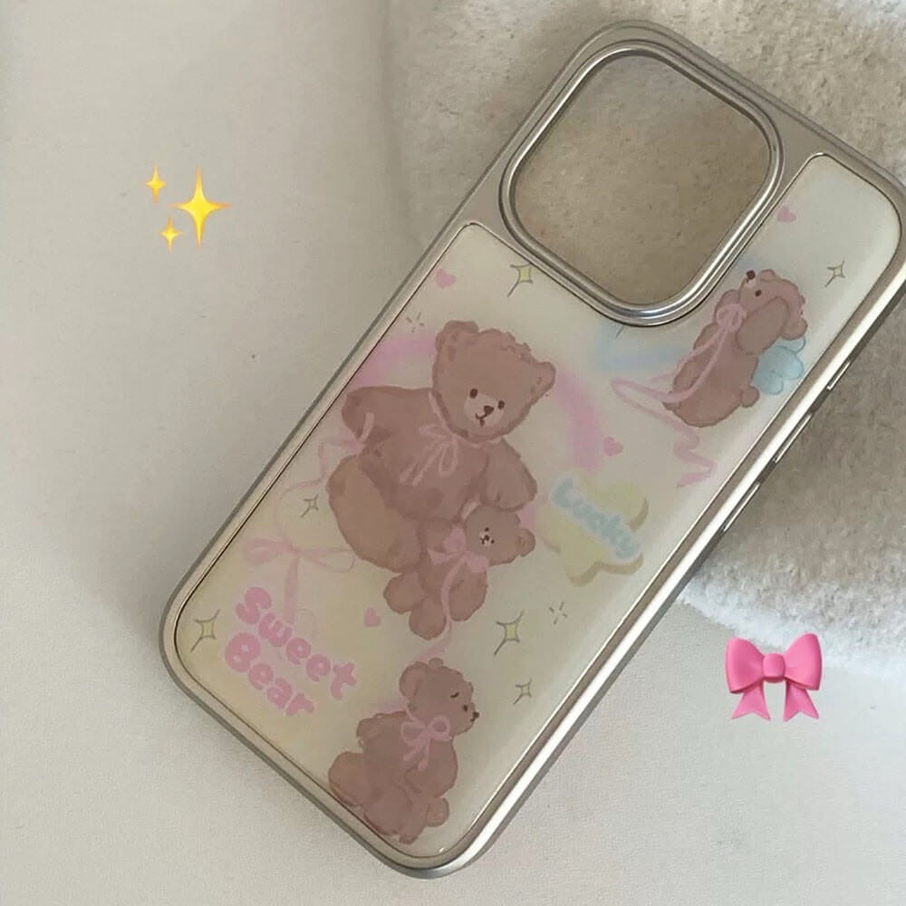 sweet bear aesthetic iphone case boogzel clothing