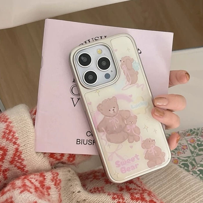 sweet bear aesthetic iphone case boogzel clothing