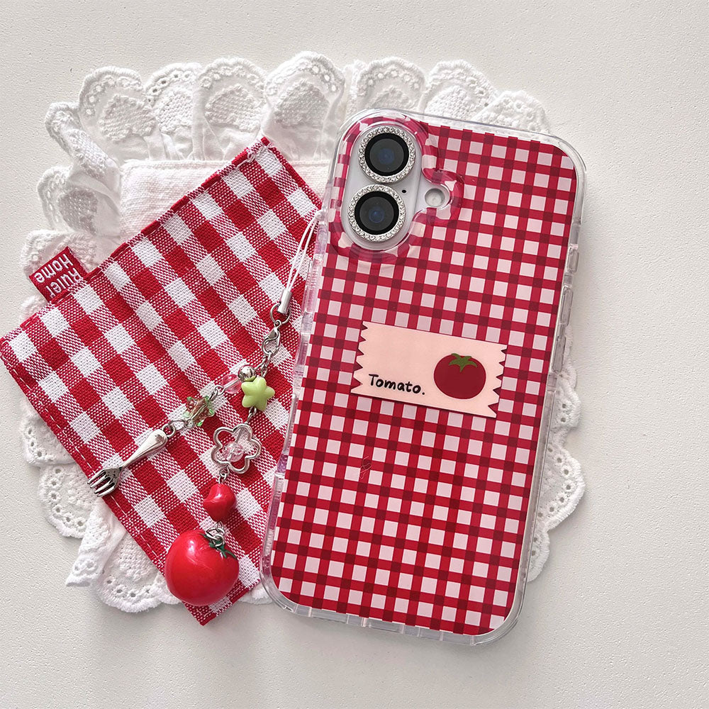 tomato checkered iphone case boogzel clothing
