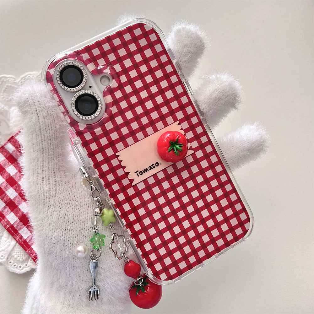 tomato checkered iphone case boogzel clothing