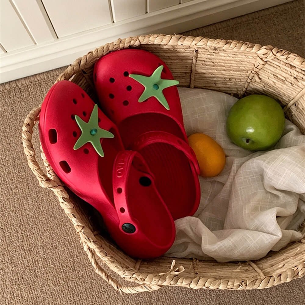 tomato shaped slippers boogzel clothing