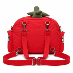tomato shaped clear pocket handbag boogzel clothing