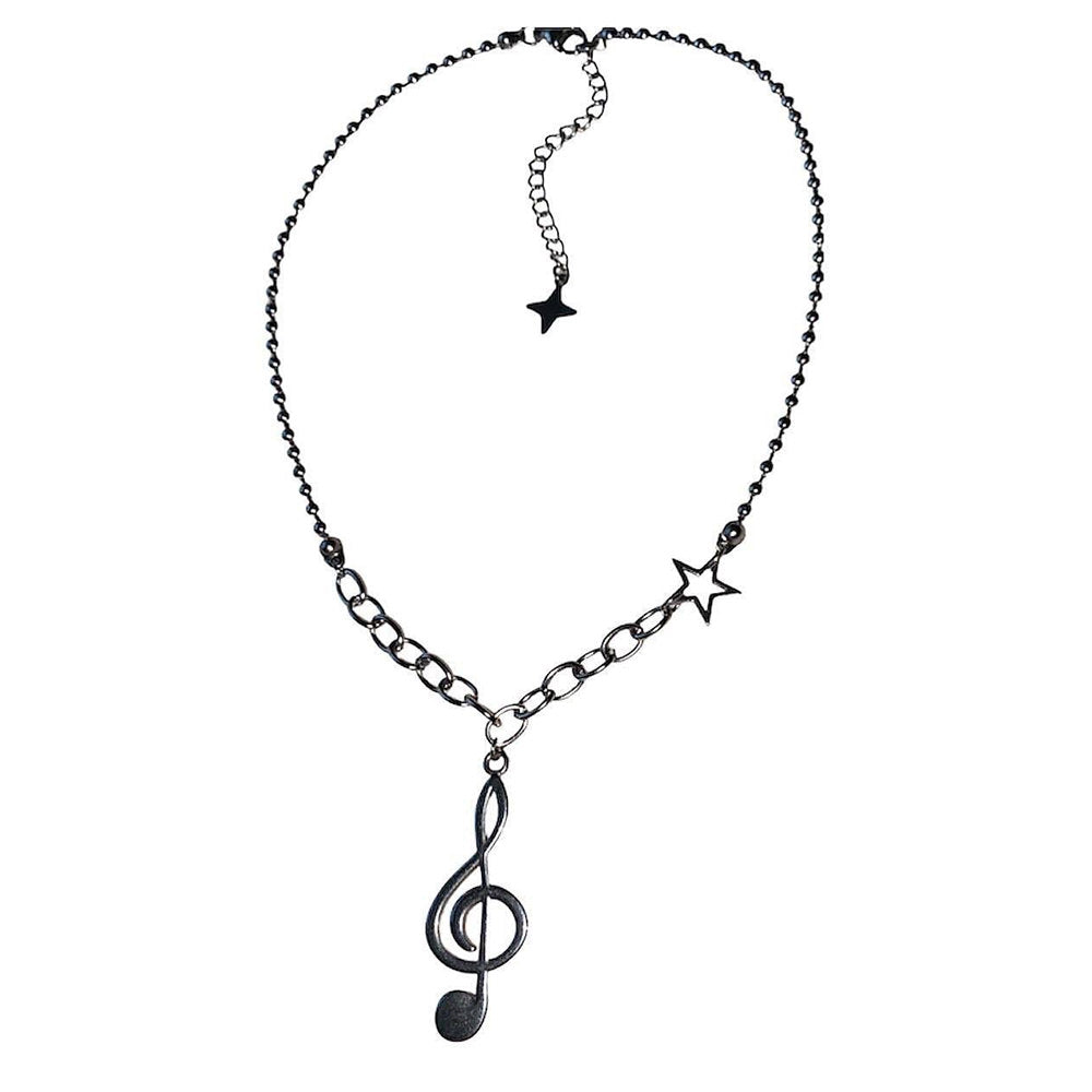 treble clef necklace boogzel clothing