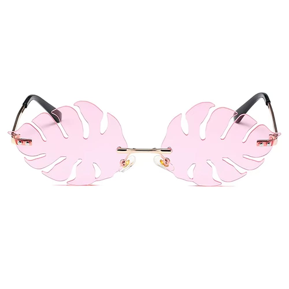 tropical leaf shaped sunglasses boogzel clothing
