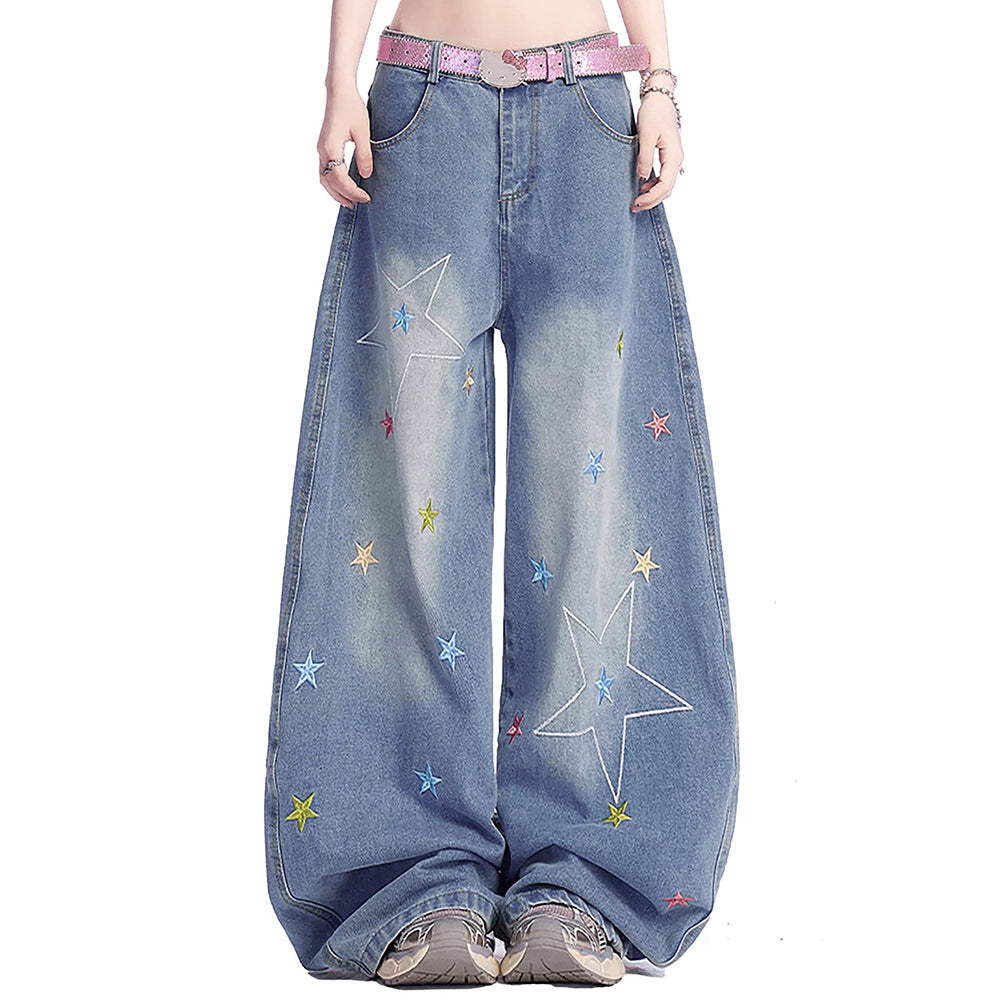 utah style star wide leg jeans boogzel clothing