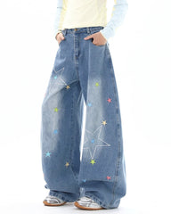utah style star wide leg jeans boogzel clothing