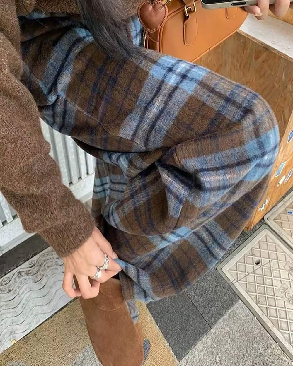 vintage plaid wide leg pants boogzel clothing
