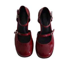 red mary jane sandals boogzel clothing