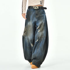 vintage distressed baggy jeans boogzel clothing