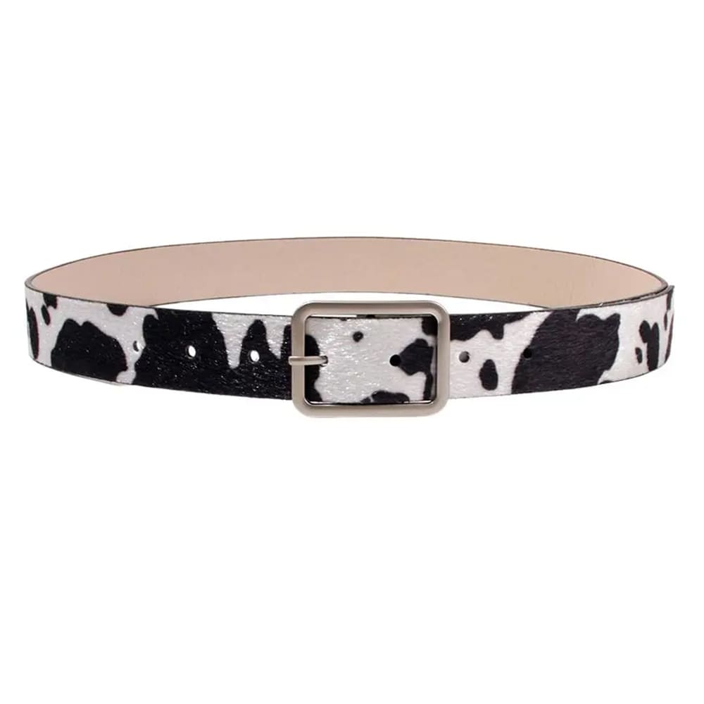 vintage ranch cow print belt boogzel clothing