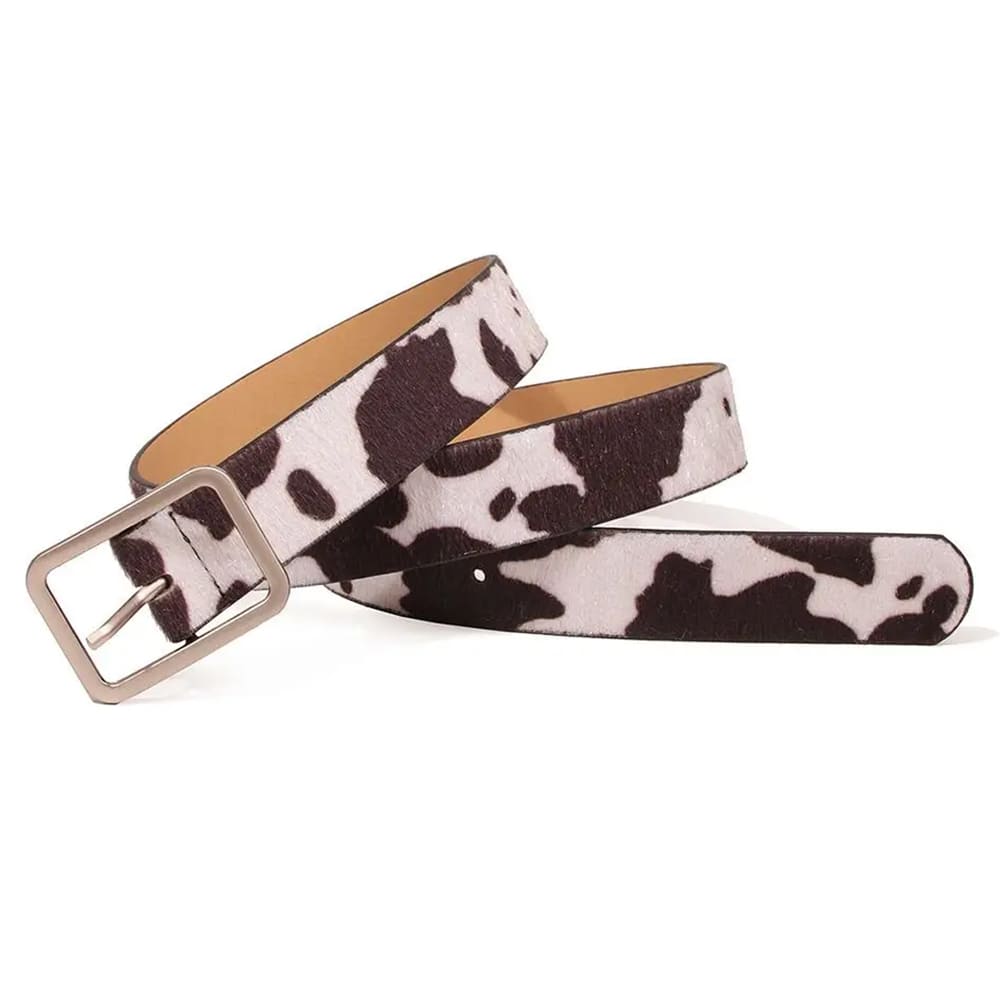 vintage ranch cow print belt boogzel clothing