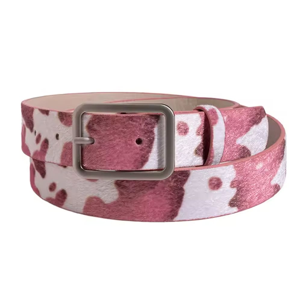 vintage ranch cow print belt boogzel clothing