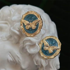vintage style butterfly earrings boogzel clothing