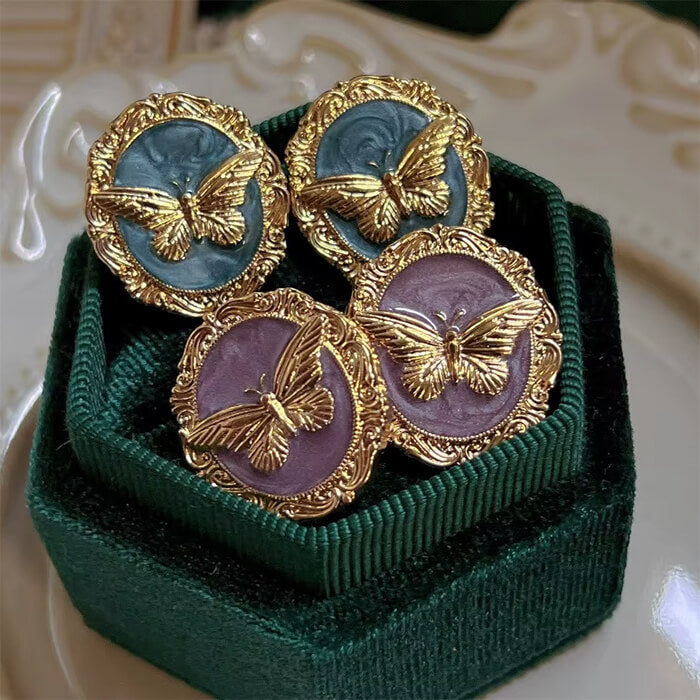 vintage style butterfly earrings boogzel clothing