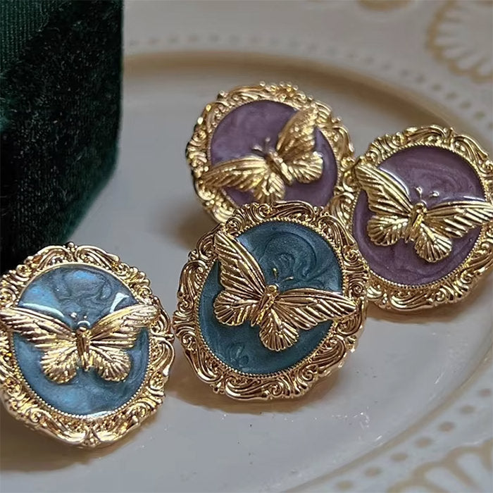vintage style butterfly earrings boogzel clothing