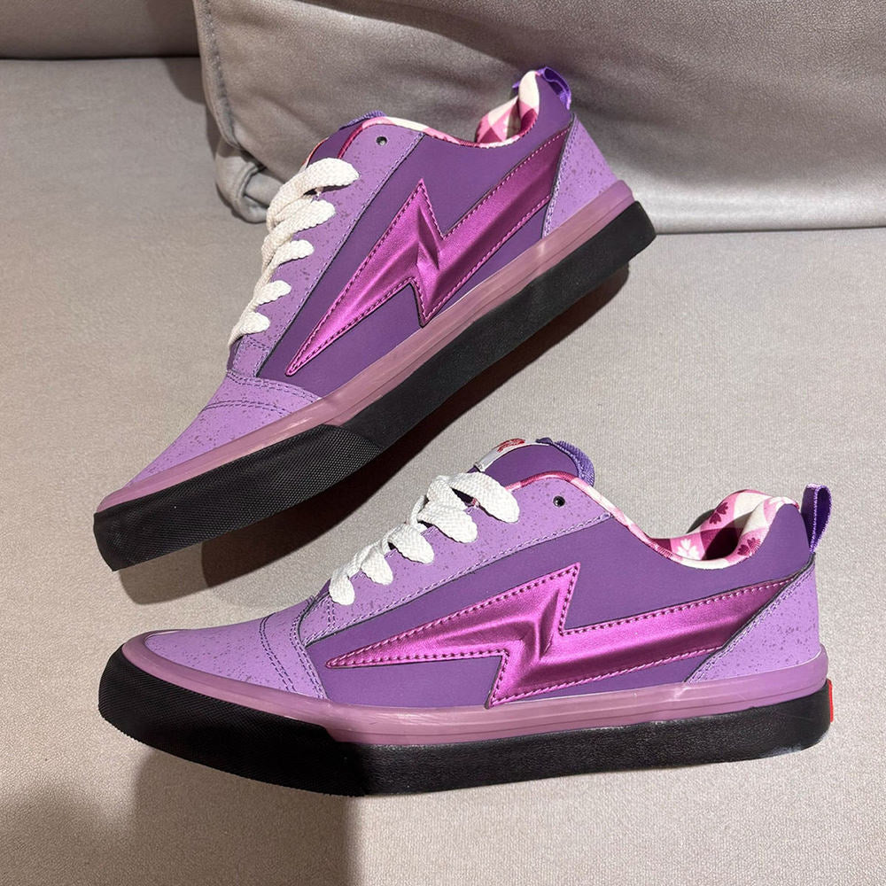 violet lightning low top sneakers boogzel clothing