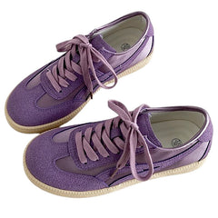 violet suede retro sneakers boogzel clothing