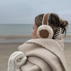 warm sheepskin earmuffs boogzel clothing