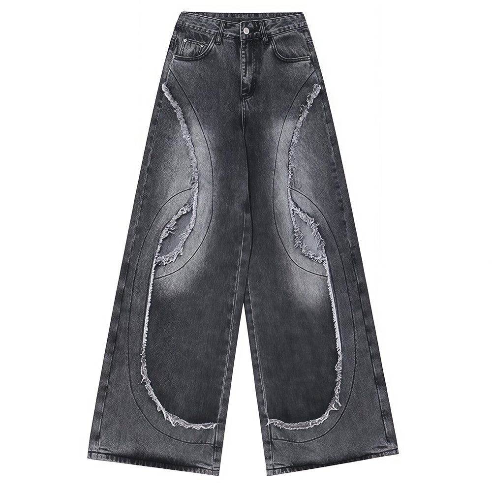 washed black ripped jeans boogzel clothing