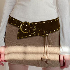 western studded belt boogzel clothing