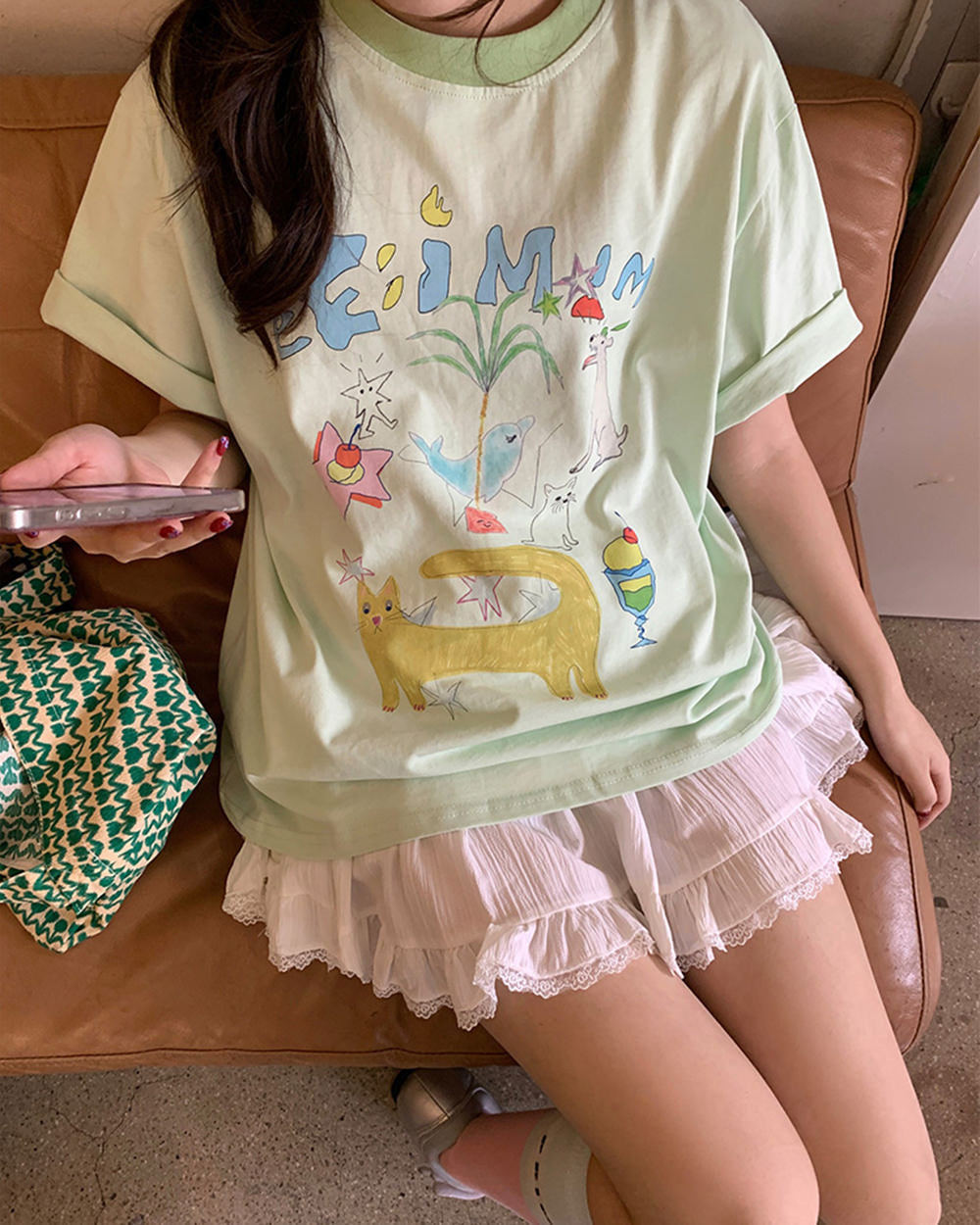 whimsical doodle graphic tee boogzel clothing