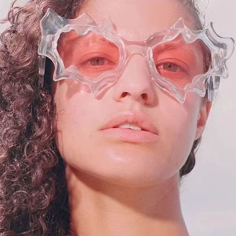 whimsical wavy frame sunglasses boogzel clothing