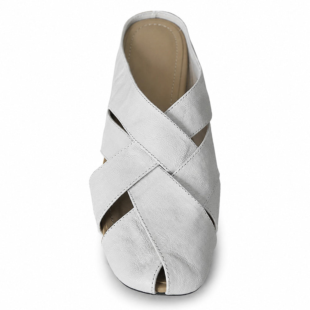 white woven slide sandals boogzel clothing