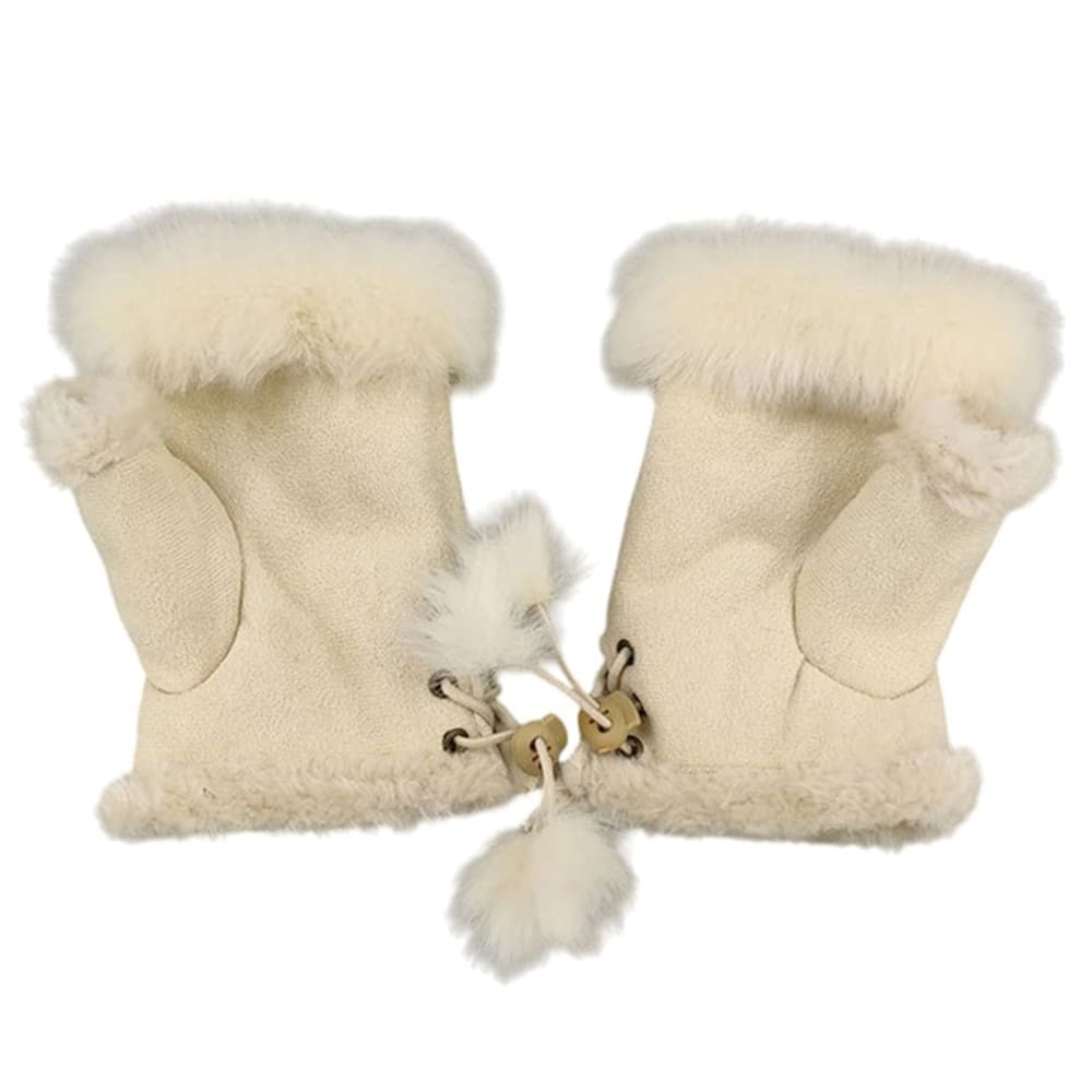 winter faux fur mittens boogzel clothing