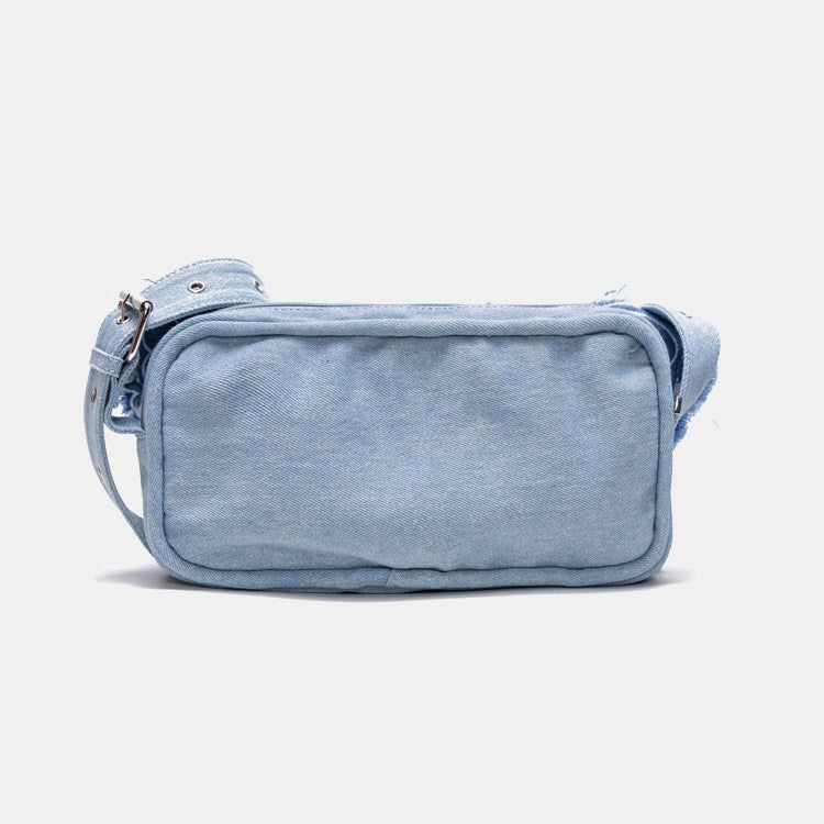 Y2K Aesthetic Butterfly Denim Handbag - Boogzel Clothing