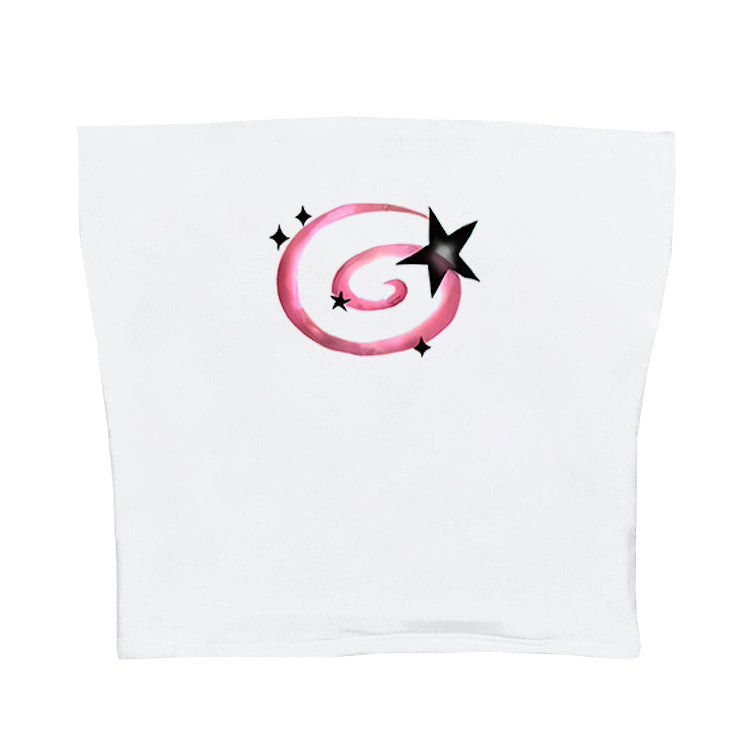 Y2K Aesthetic Star Tube Top boogzel clothing