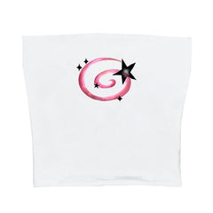 Y2K Aesthetic Star Tube Top boogzel clothing