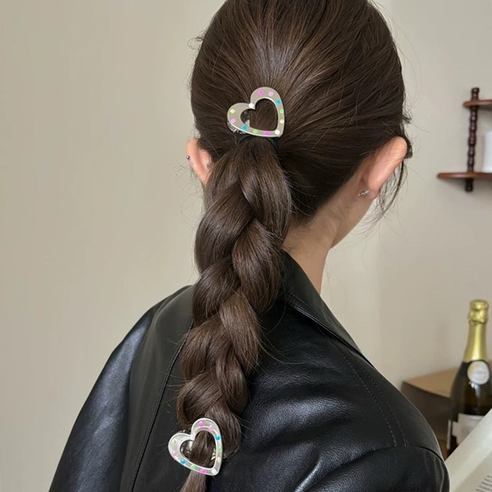 y2k aesthetic silver hair clips boogzel clothing