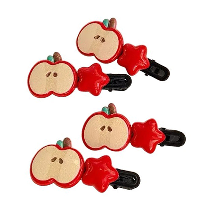 y2k apple star hair clips boogzel clothing