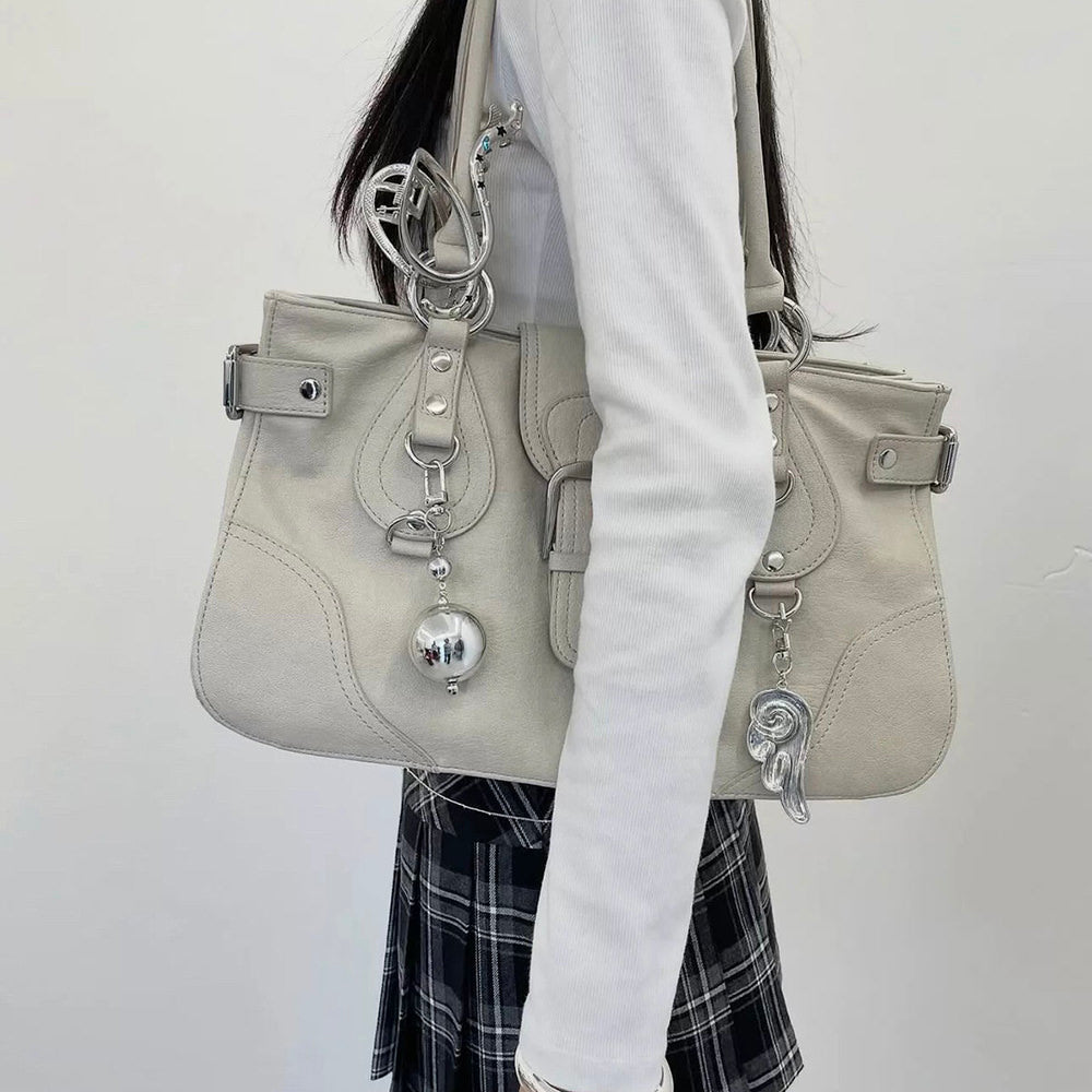 y2k buckle shoulder bag aesthetic handbag boogzel clothing