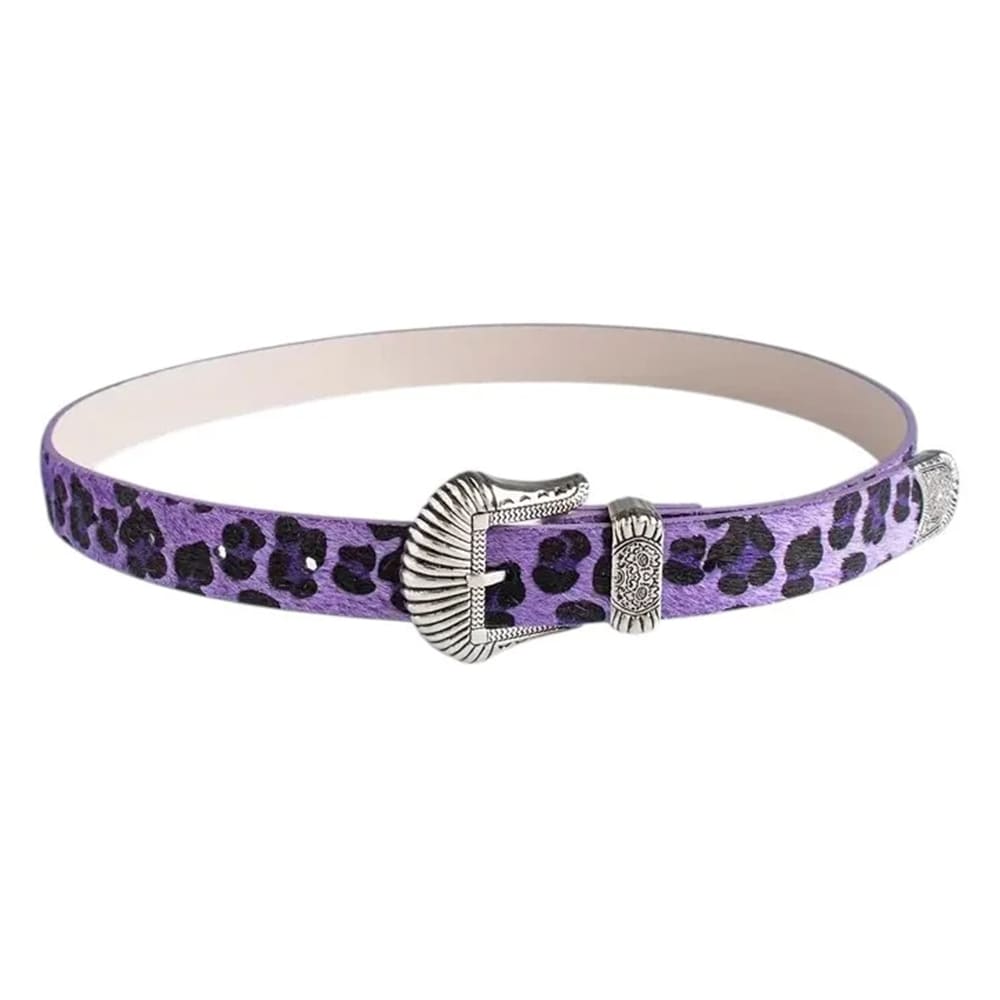 y2k leopard cowboy belt boogzel clothing