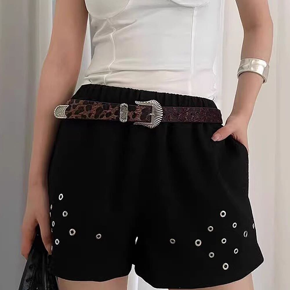 y2k leopard cowboy belt boogzel clothing