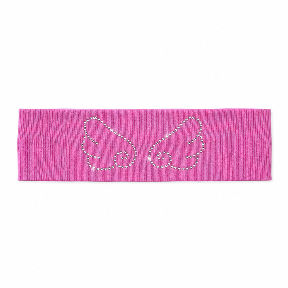y2k rhinestone angel wings headband boogzel clothing
