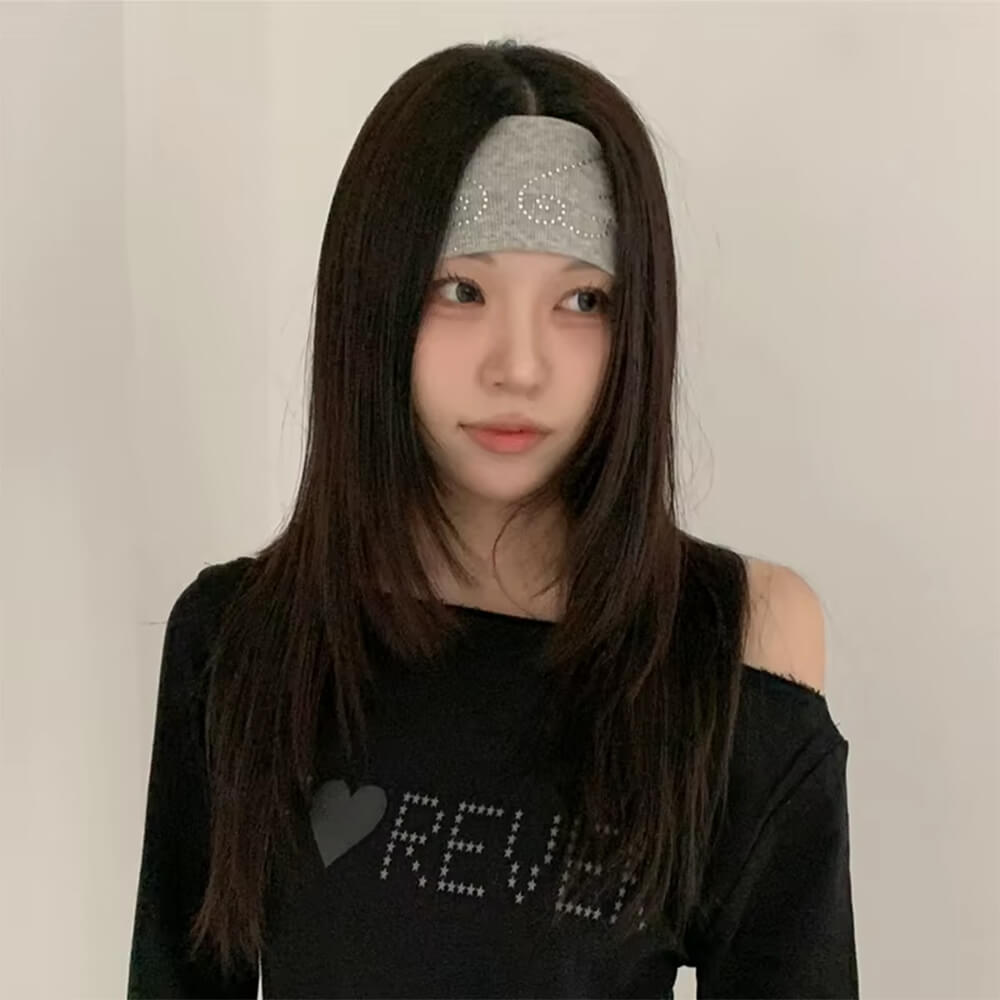 y2k rhinestone angel wings headband boogzel clothing
