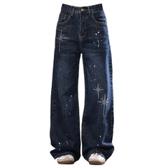 y2k rhinestone star jeans boogzel clothing